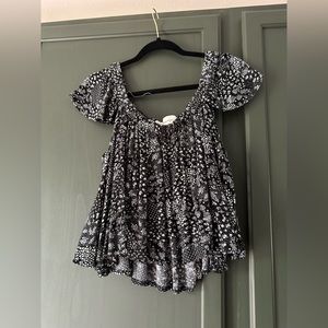 Vintage Havana crop top with built in bra